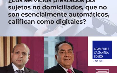 ¿Los servicios prestados, que no son esencialmente automáticos, califican como digitales?